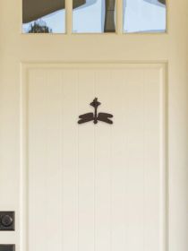 Dragonfly Cast Iron Door Knocker - Rustic Home Decor and Unique Entryway Accent