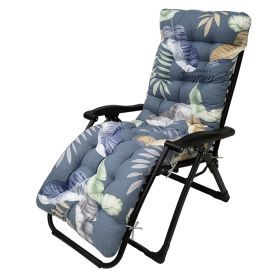 1Pc Chaise Lounger Cushion Recliner Rocking Chair Sofa Mat Deck Chair Cushion Chair Not Inlcuded  Standard Type (Option: BlueMultiLeaf-Standard)